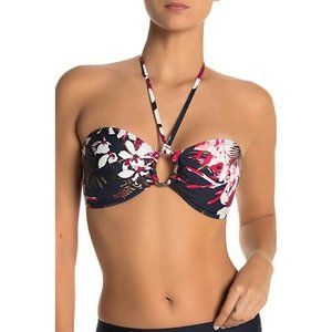 Tommy Hilfiger Tropical Orchid Bandeau Swim Top